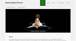 Desktop Screenshot of bereanbaptistchurchnwa.org